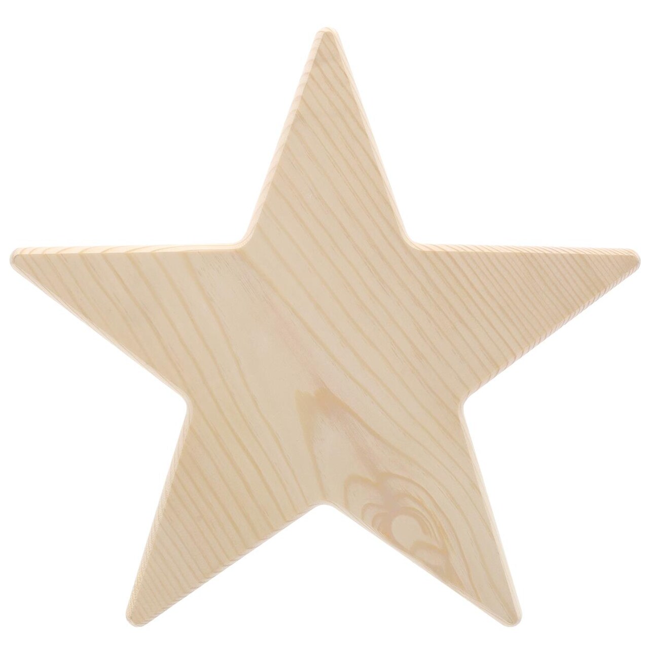 Good Wood by Leisure Arts Pine Star Plaque 11 x 11 x 0.75 Inch Star Shaped Wooden Board Sustainable Craft Plaque for DIY Projects Painting Staining and Home Decor
